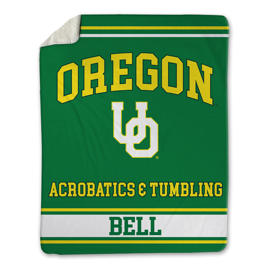 Oregon - NCAA Acrobatics & Tumbling : selah bell - Blanket-0