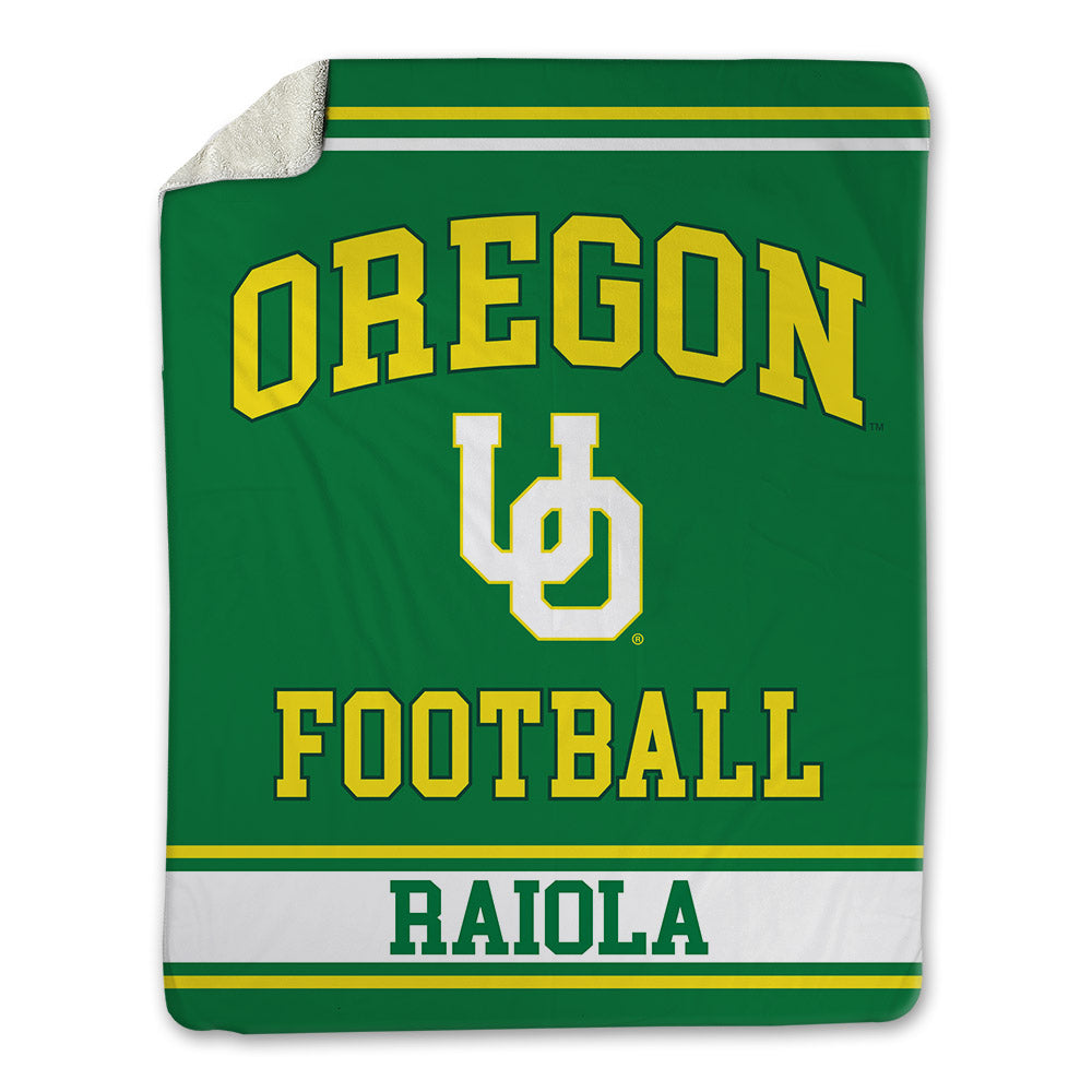 Oregon - NCAA Football : Dylan Raiola - Blanket-0