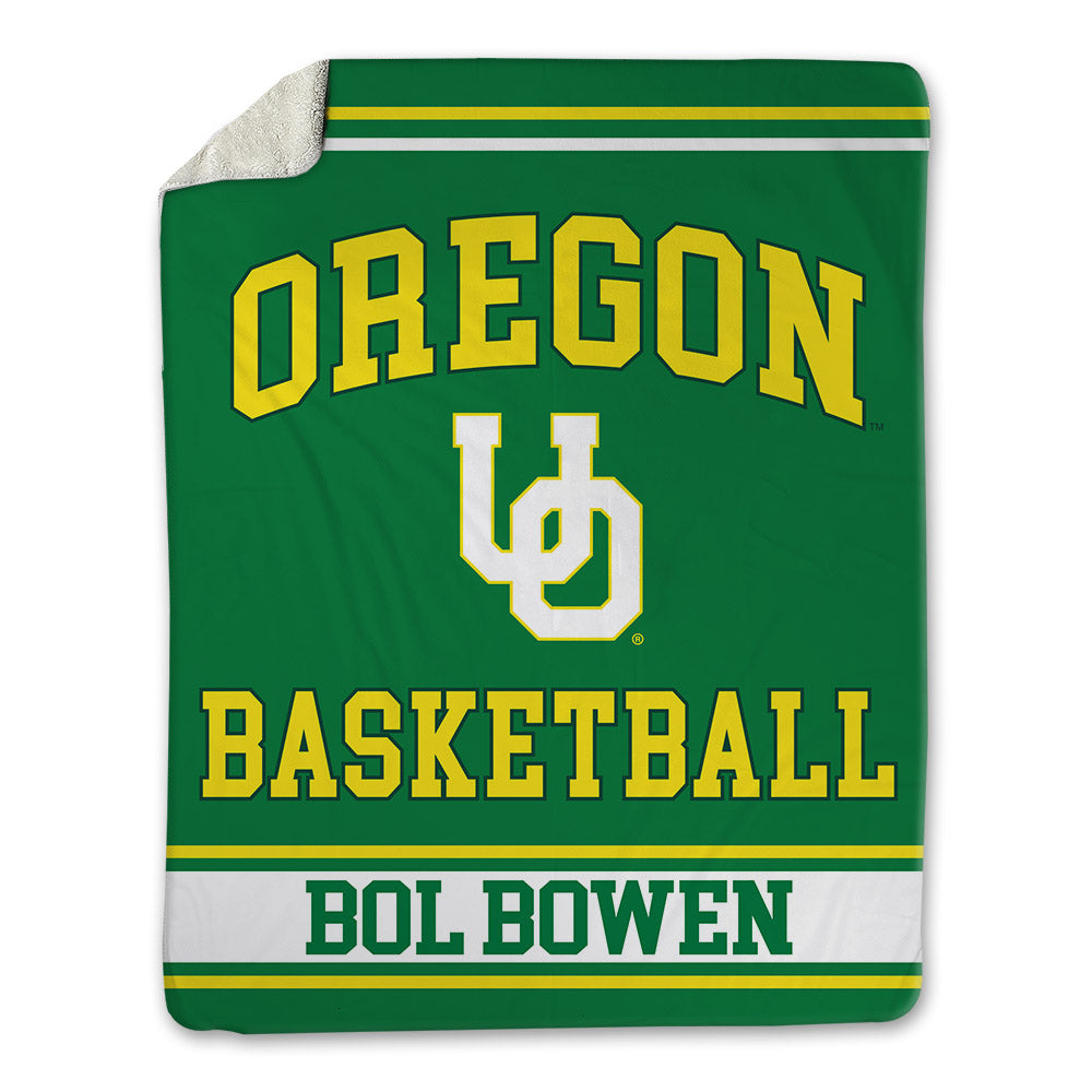 Oregon - NCAA Men's Basketball : Taylor Bol Bowen - Blanket-0