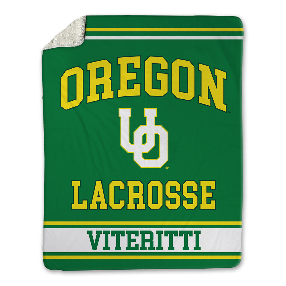 Oregon - NCAA Women's Lacrosse : Francesca Viteritti - Blanket-0