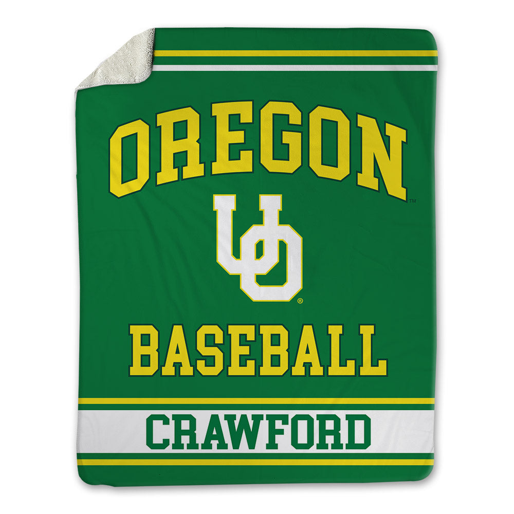 Oregon - NCAA Baseball : Blake Crawford - Blanket-0