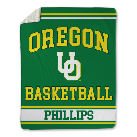 Oregon - NCAA Men's Basketball : Jamari Phillips - Blanket-0