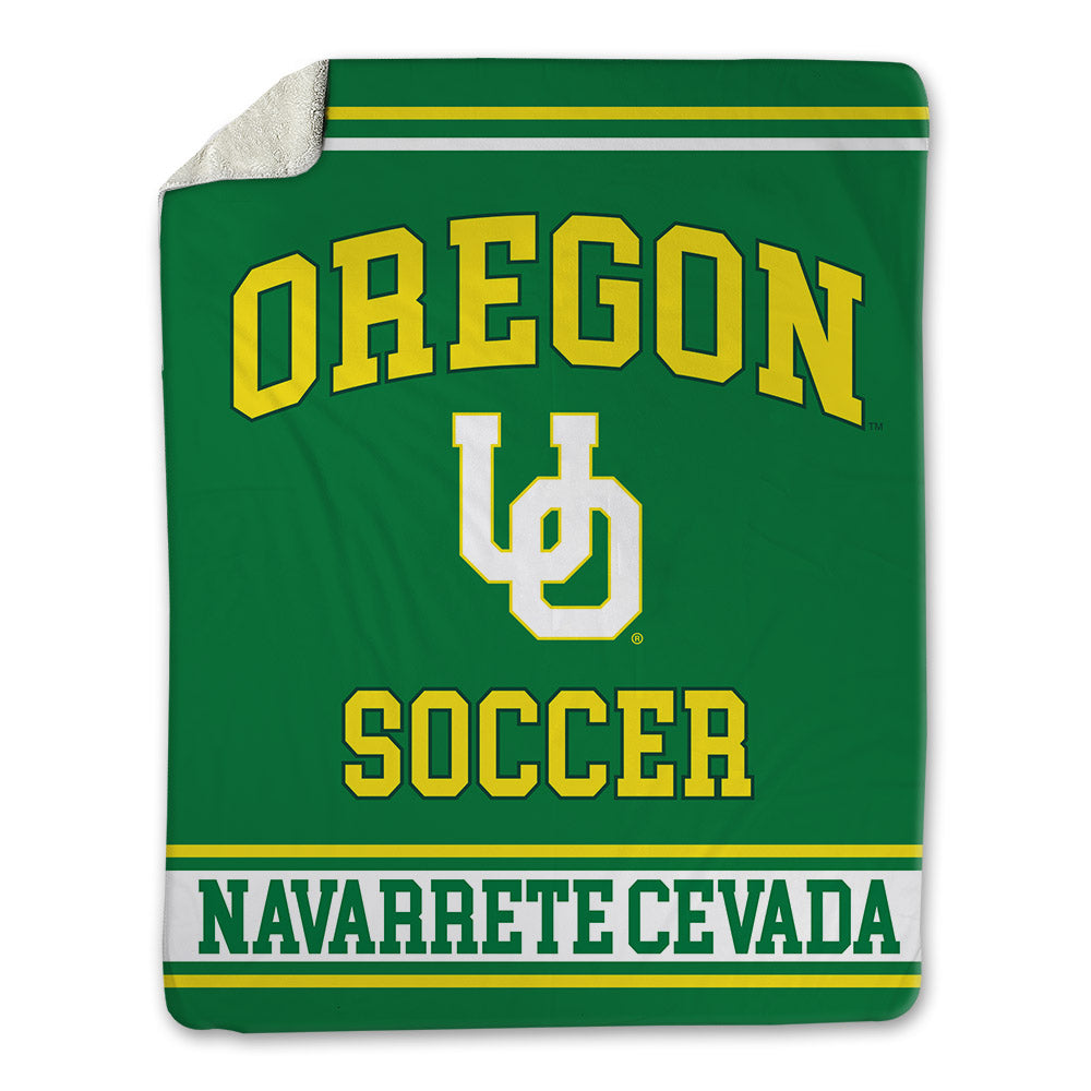 Oregon - NCAA Women's Soccer : Veronica Navarrete Cevada - Blanket-0