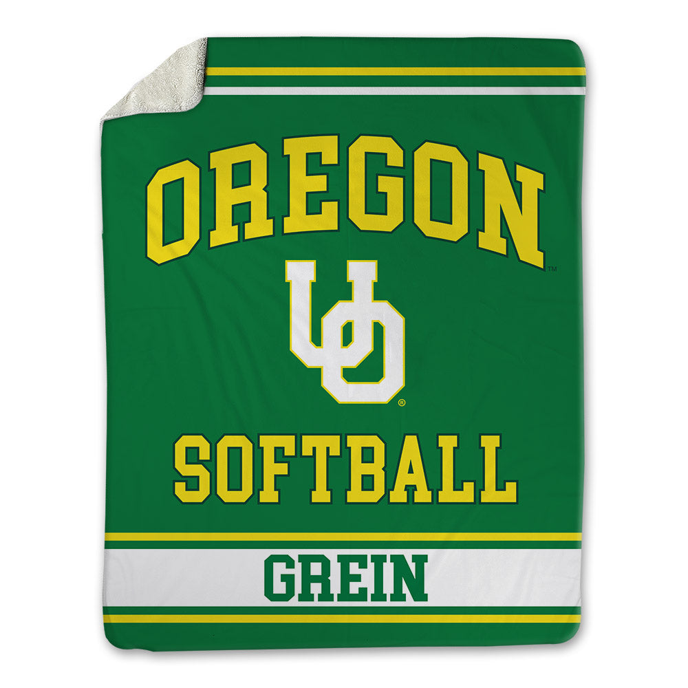 Oregon - NCAA Softball : Lyndsey Grein - Blanket-0