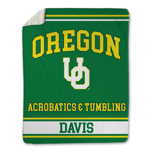 Oregon - NCAA Acrobatics & Tumbling : Lyric Davis - Blanket-0