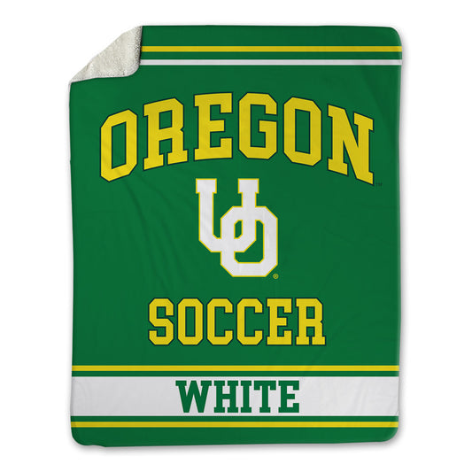 Oregon - NCAA Women's Soccer : Giselle White - Blanket-0