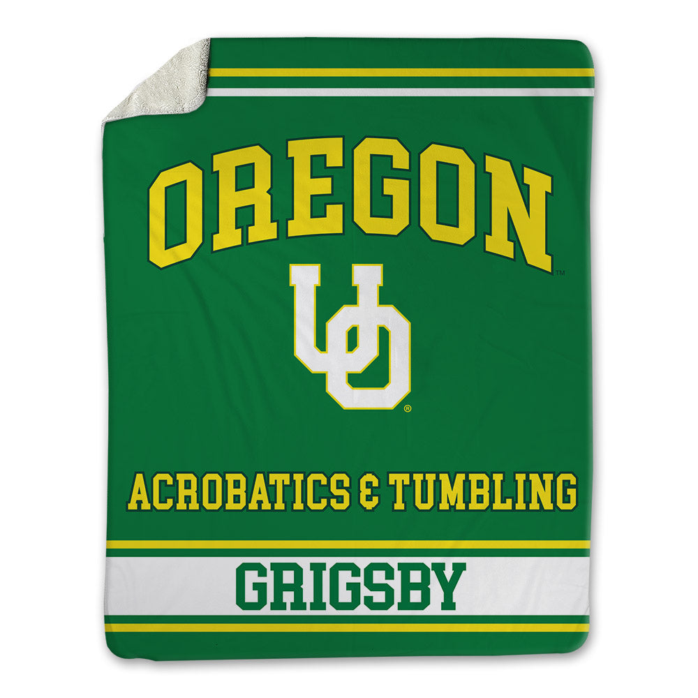 Oregon - NCAA Acrobatics & Tumbling : Reagan Grigsby - Blanket-0