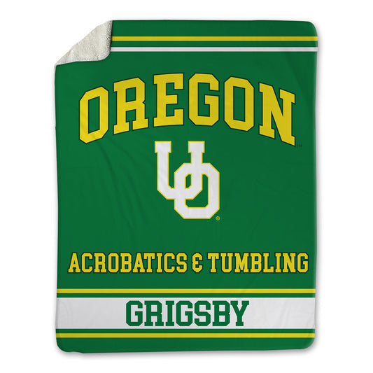 Oregon - NCAA Acrobatics & Tumbling : Reagan Grigsby - Blanket-0