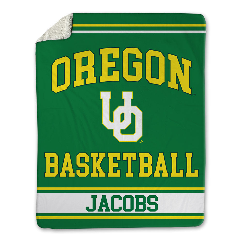 Oregon - NCAA Women's Basketball : Mia Jacobs - Blanket-0