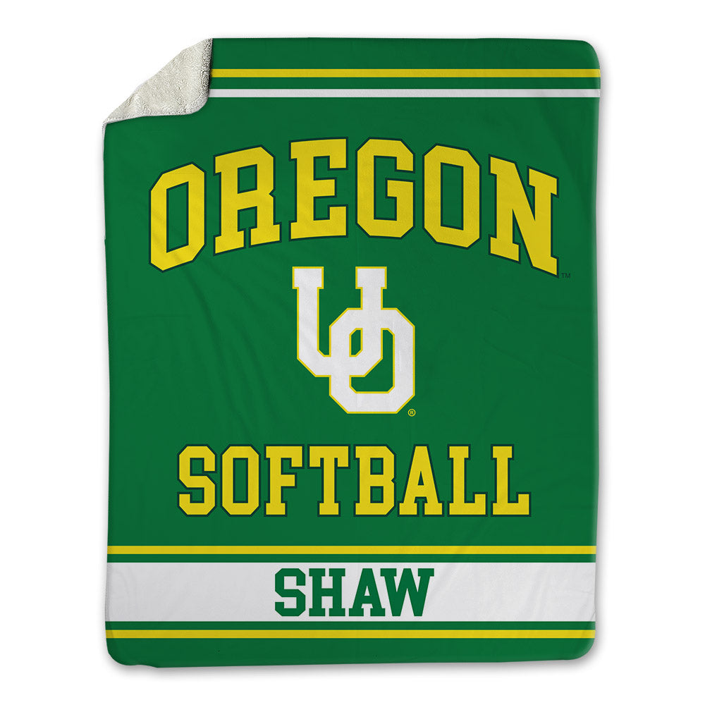 Oregon - NCAA Softball : Ayanna Shaw - Blanket-0