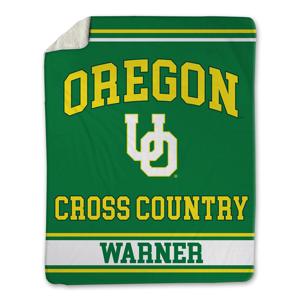Oregon - NCAA Men's Cross Country : Jayden Warner - Blanket-0