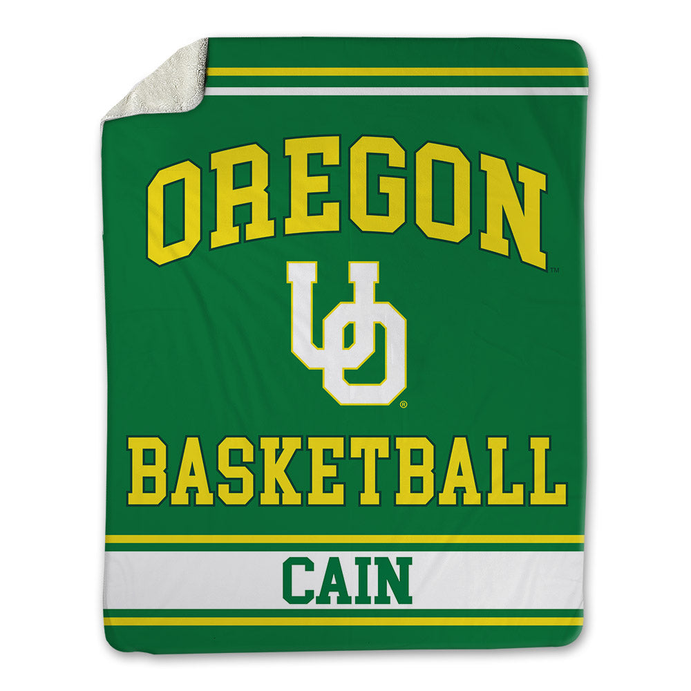 Oregon - NCAA Women's Basketball : Avary Cain - Blanket-0