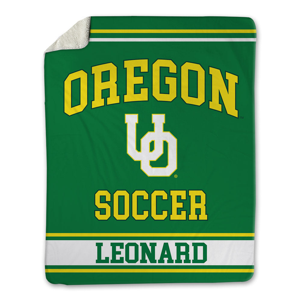 Oregon - NCAA Women's Soccer : Makea Leonard - Blanket-0