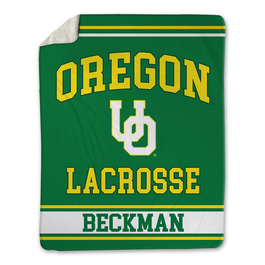 Oregon - NCAA Women's Lacrosse : Caitlin Beckman - Blanket-0