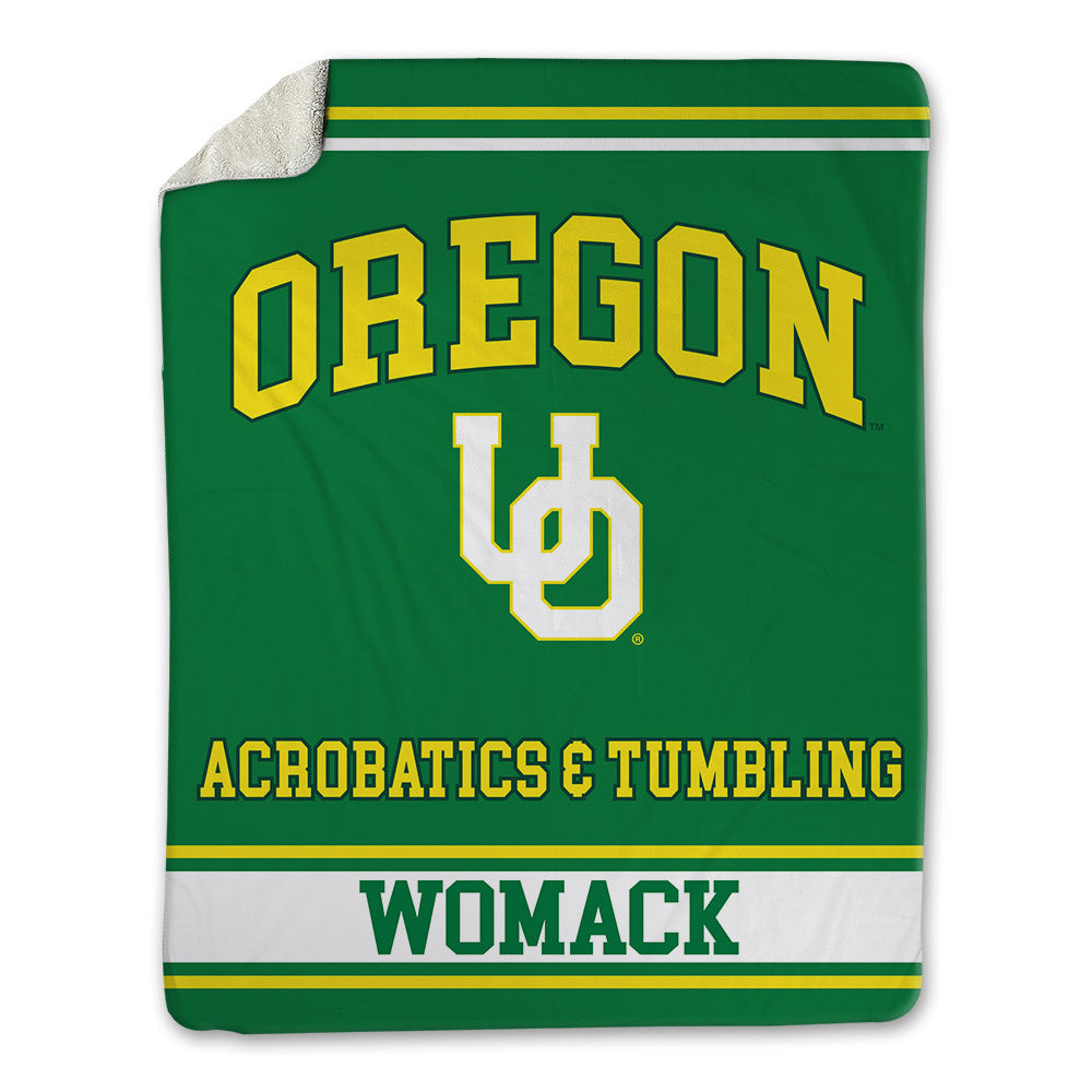 Oregon - NCAA Acrobatics & Tumbling : Nya Womack - Blanket-0