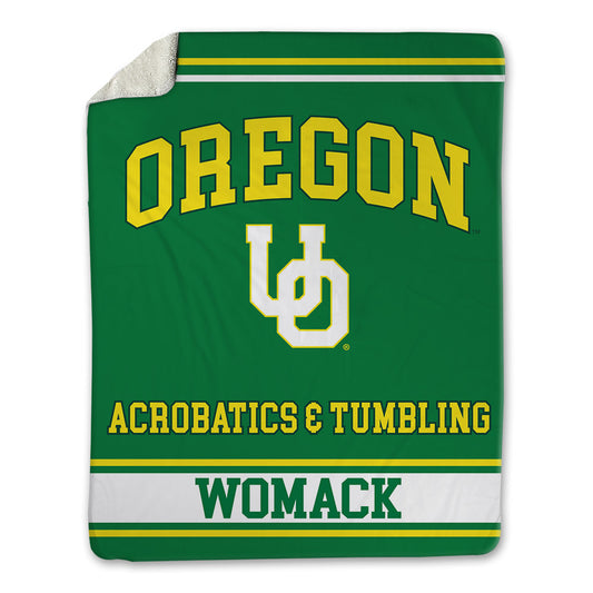 Oregon - NCAA Acrobatics & Tumbling : Nya Womack - Blanket-0