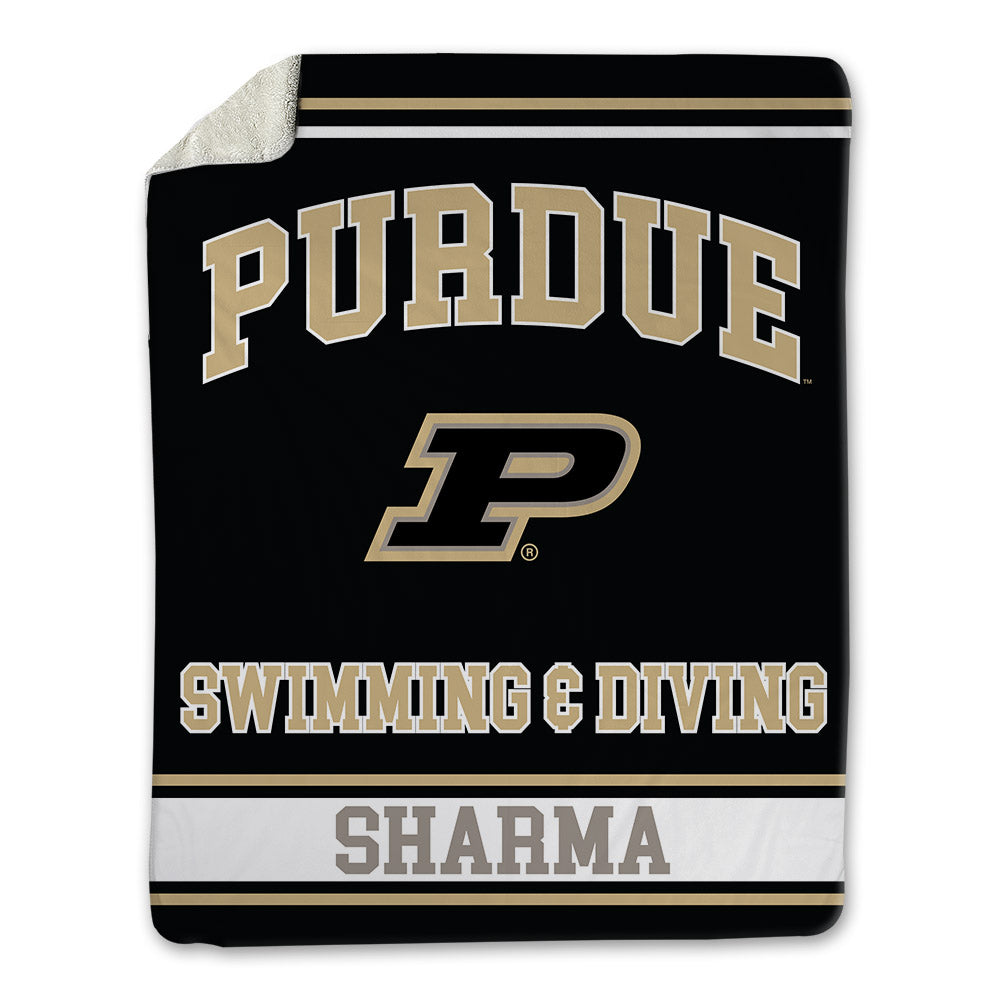 Purdue - NCAA Women's Swimming & Diving : Meghan Sharma - Blanket-0