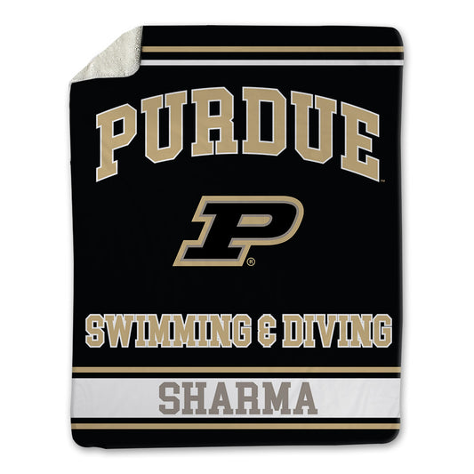 Purdue - NCAA Women's Swimming & Diving : Meghan Sharma - Blanket-0