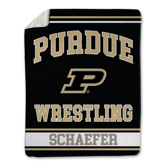 Purdue - NCAA Wrestling : Isaiah Schaefer - Blanket-0