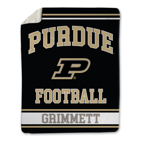 Purdue - NCAA Football : Jon Grimmett - Blanket-0