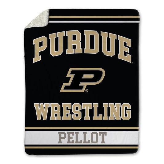 Purdue - NCAA Wrestling : Adrian Pellot - Blanket-0