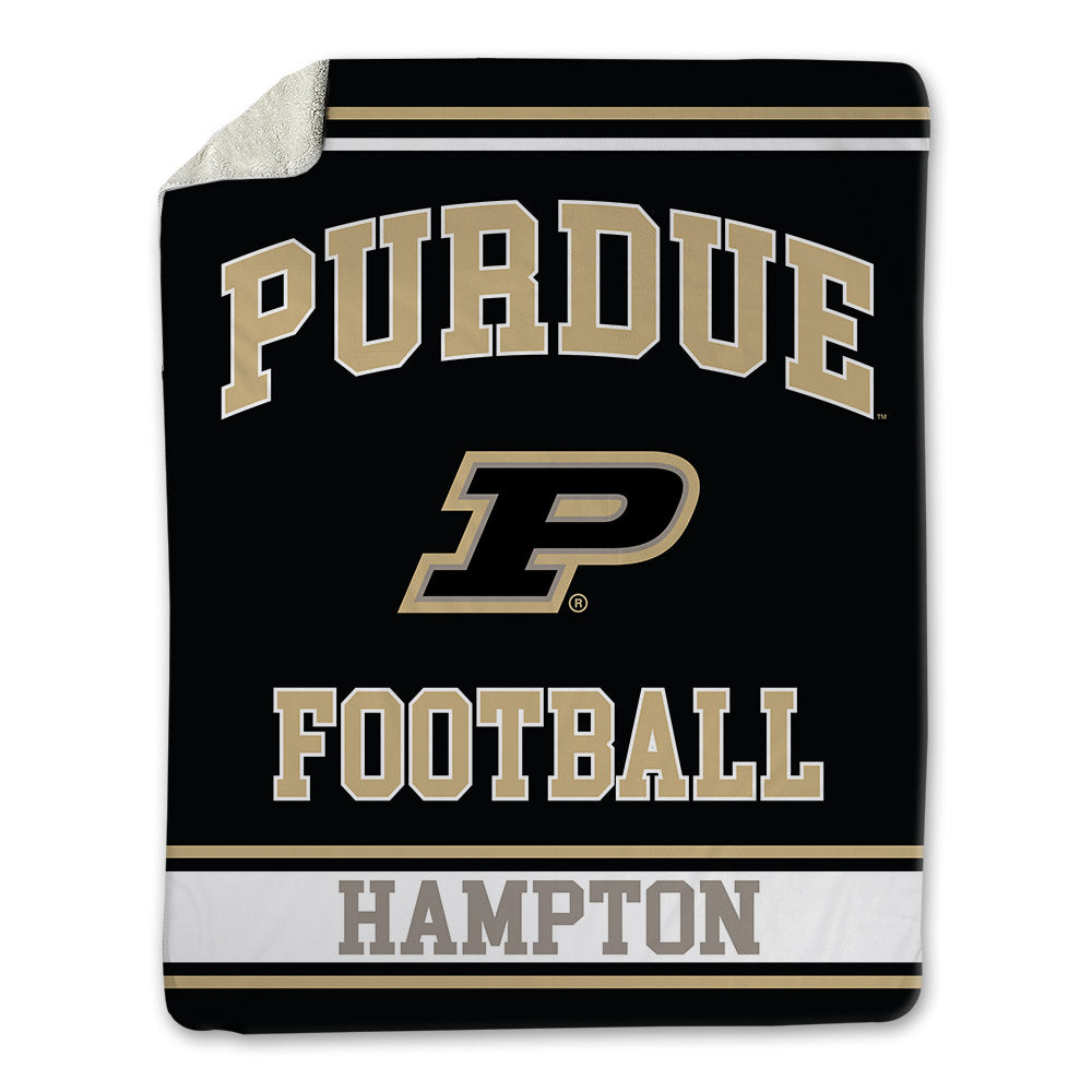 Purdue - NCAA Football : TaVari Hampton - Blanket-0