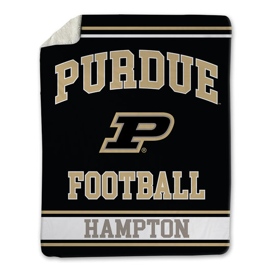Purdue - NCAA Football : TaVari Hampton - Blanket-0