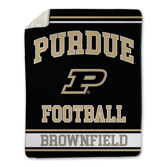 Purdue - NCAA Football : Brock Brownfield - Blanket-0