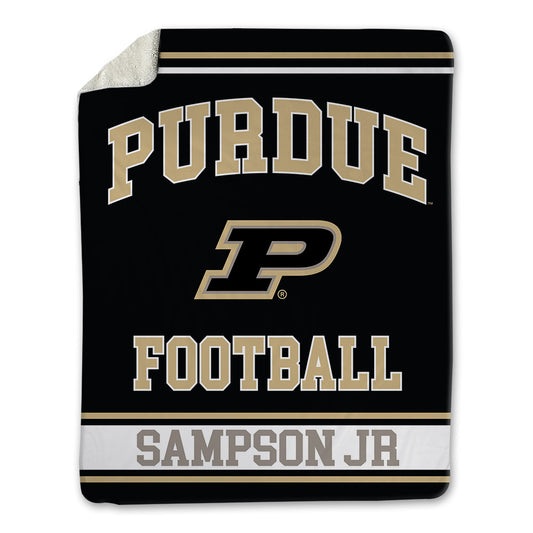 Purdue - NCAA Football : Ricky Sampson Jr - Blanket-0