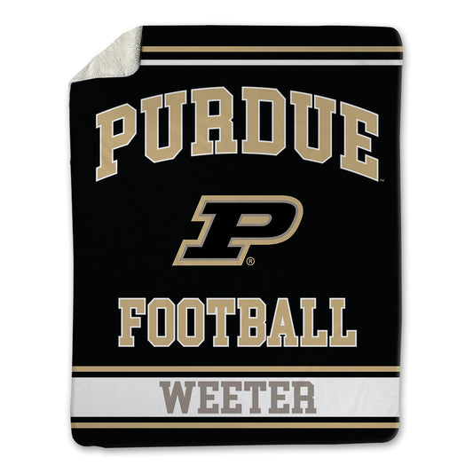 Purdue - NCAA Football : Jack Weeter - Blanket-0