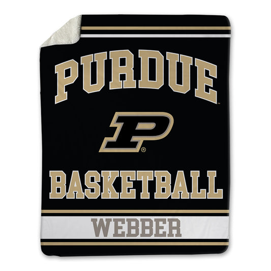 Purdue - NCAA Men's Basketball : Jacob Webber - Blanket-0