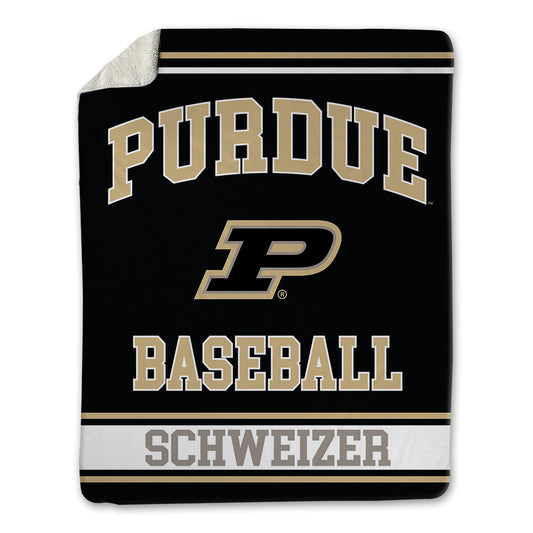 Purdue - NCAA Baseball : Evan Schweizer - Blanket-0