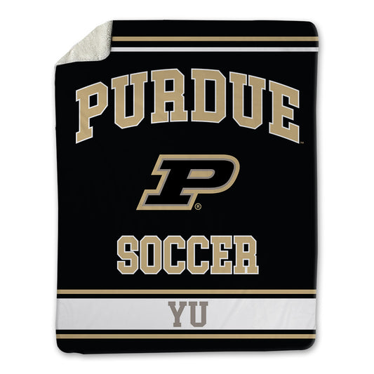 Purdue - NCAA Women's Soccer : Cherry Yu - Blanket-0