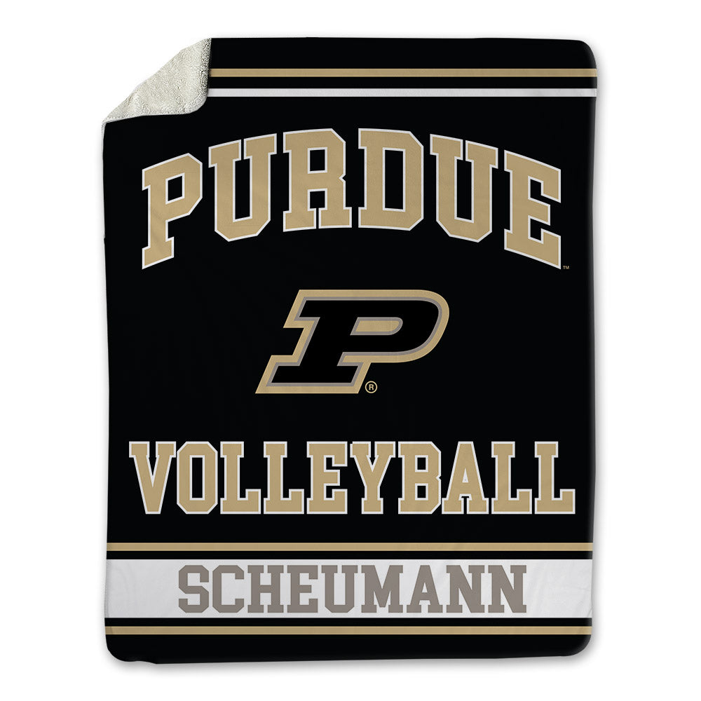Purdue - NCAA Women's Volleyball : MaryKate Scheumann - Blanket-0