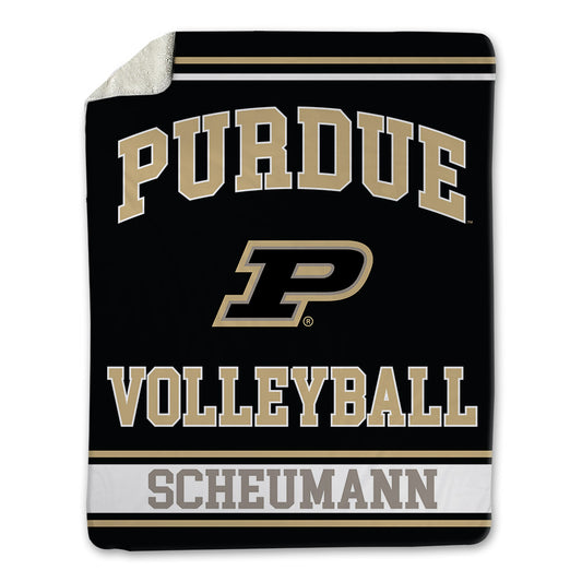 Purdue - NCAA Women's Volleyball : MaryKate Scheumann - Blanket-0