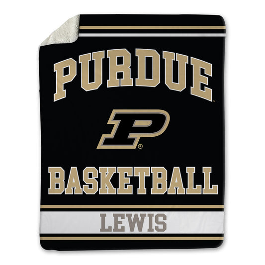 Purdue - NCAA Men's Basketball : Troy Lewis - Blanket-0