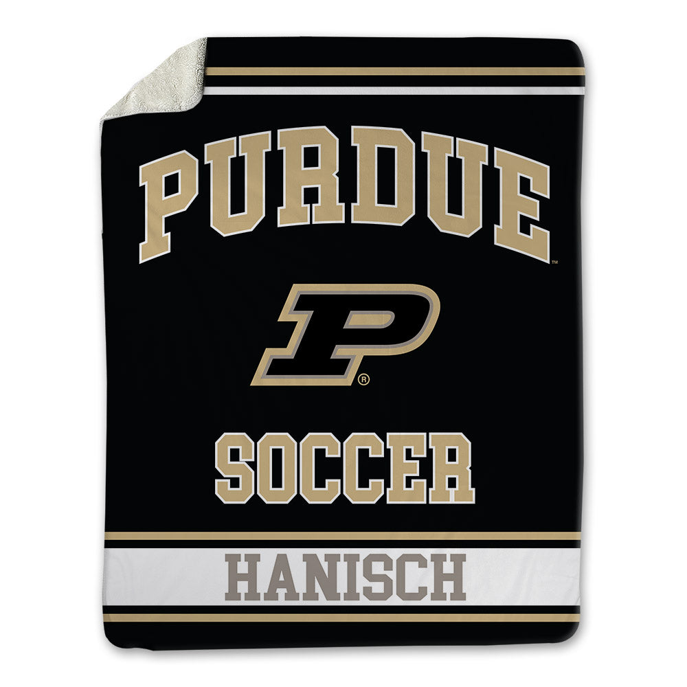 Purdue - NCAA Women's Soccer : bianca hanisch - Blanket-0