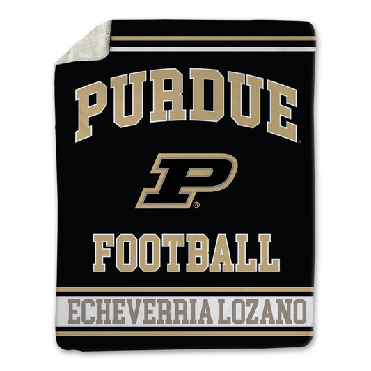 Purdue - NCAA Football : Jacobo Echeverria Lozano - Blanket-0