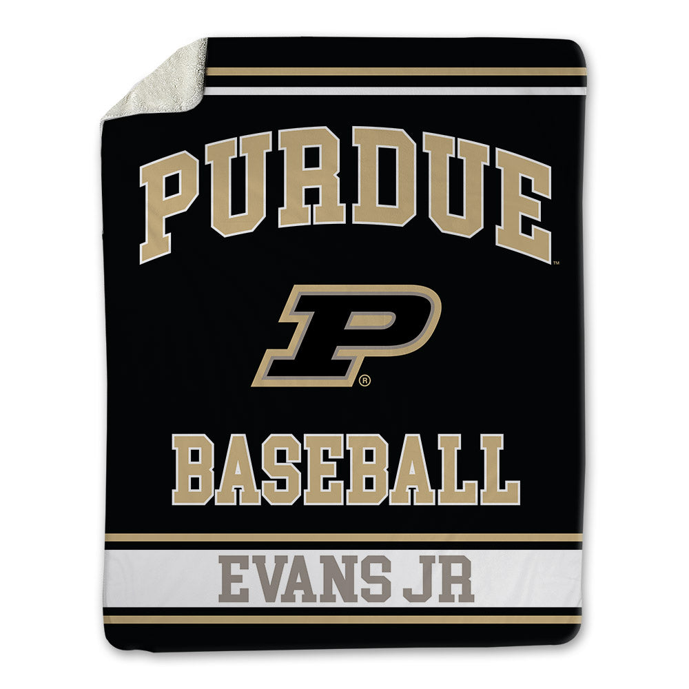 Purdue - NCAA Baseball : Jarvis Evans Jr - Blanket-0