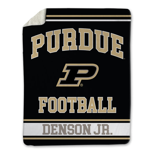 Purdue - NCAA Football : Justin Denson Jr. - Blanket-0