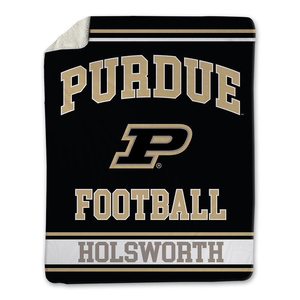 Purdue - NCAA Football : Carter Holsworth - Blanket-0