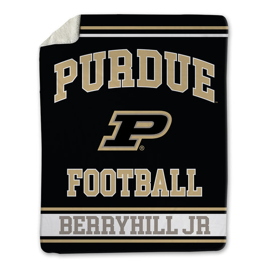 Purdue - NCAA Football : Terrell Berryhill jr - Blanket-0