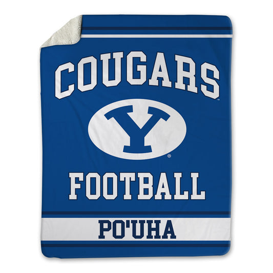 BYU - NCAA Football : Viliami Po'uha - Blanket-0