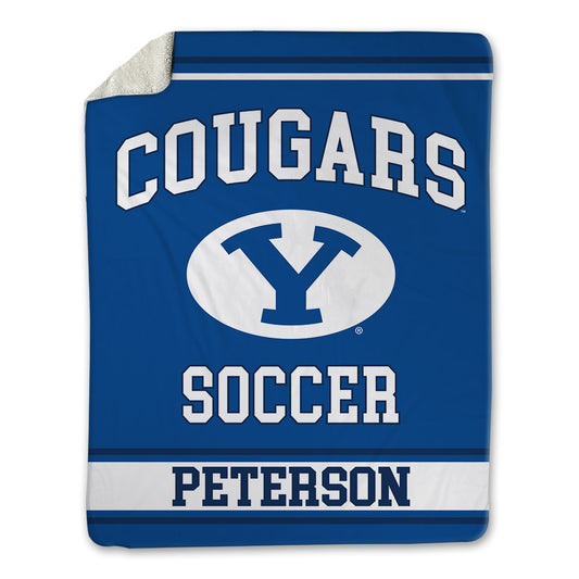 BYU - NCAA Women's Soccer : Chelsea Peterson - Blanket-0