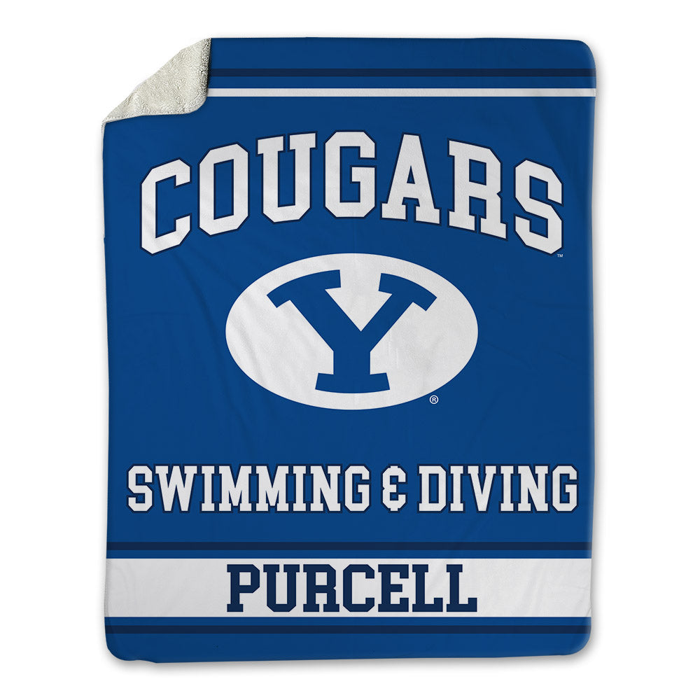 BYU - NCAA Men's Swimming & Diving : Ethan Purcell - Blanket-0