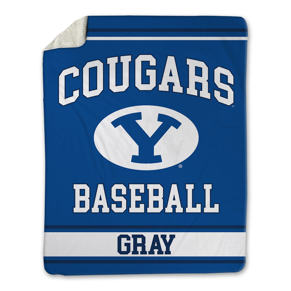 BYU - NCAA Baseball : Nate Gray - Blanket-0