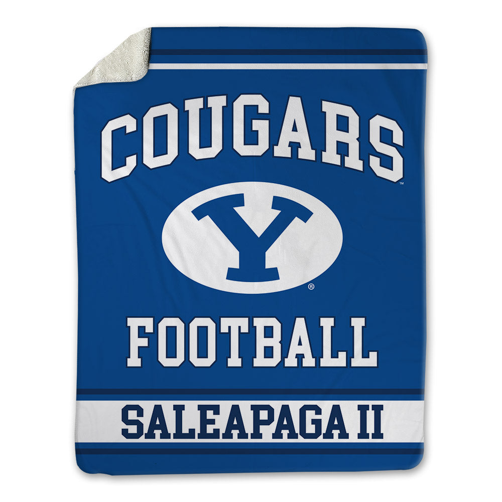 BYU - NCAA Football : Roger Saleapaga II - Blanket-0