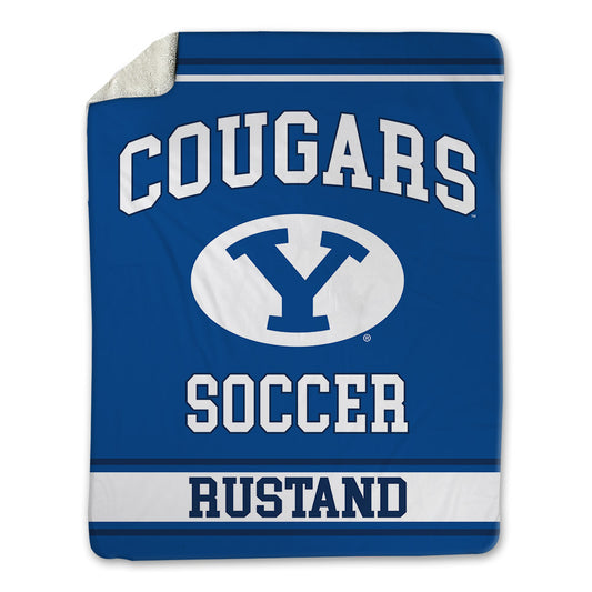 BYU - NCAA Women's Soccer : Ella Rustand - Blanket-0