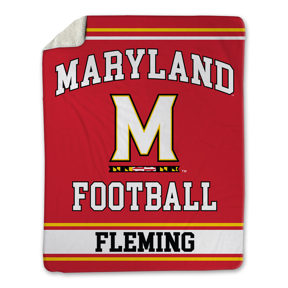 Maryland - NCAA Football : Dorian Fleming - Blanket-0