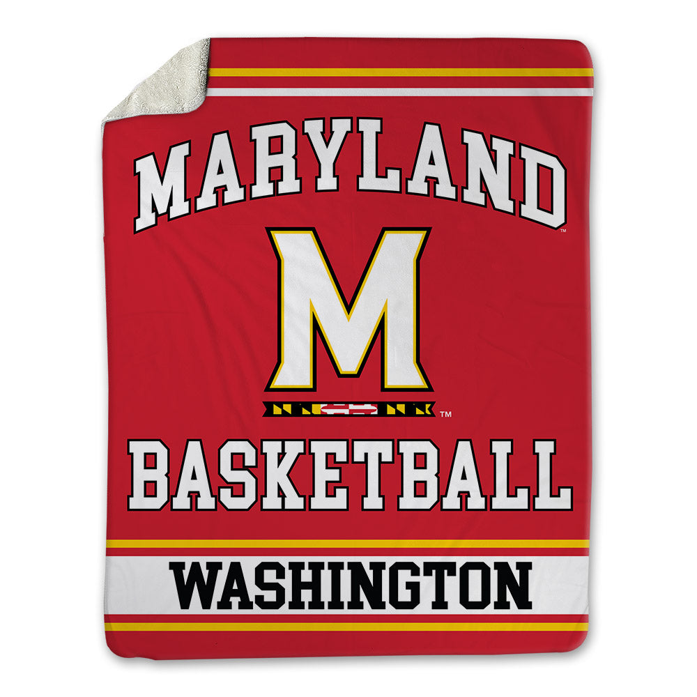 Maryland - NCAA Men's Basketball : Solomon Washington - Blanket-0